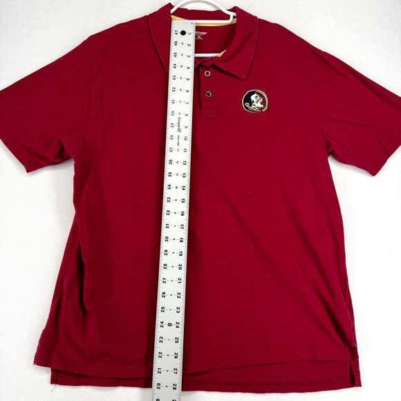 Florida State University‎ Seminoles Cotton Red Short Sleeved Polo Mens Size XL - Picture 7 of 8